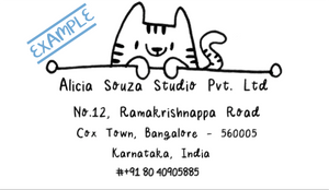 Kitty Address Stamp