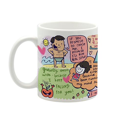 I heart you mug